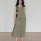 Tiered Gathered Long Dress VAS0119