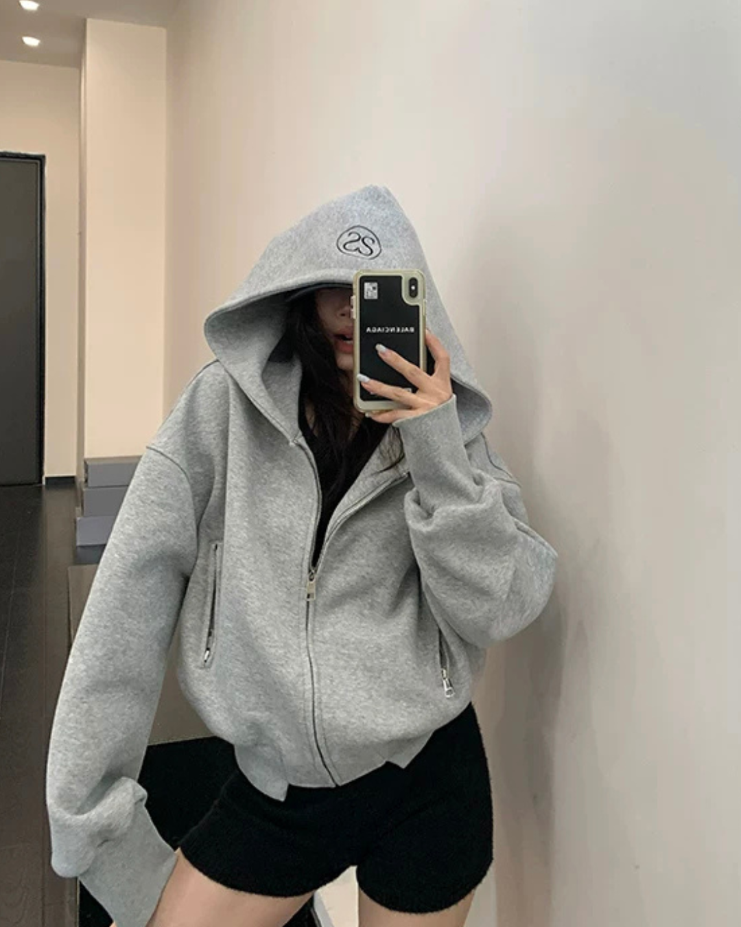 Back Logo Zip Hoodie YLS1036