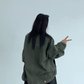 Leather Collar Military Jacket YLS0914