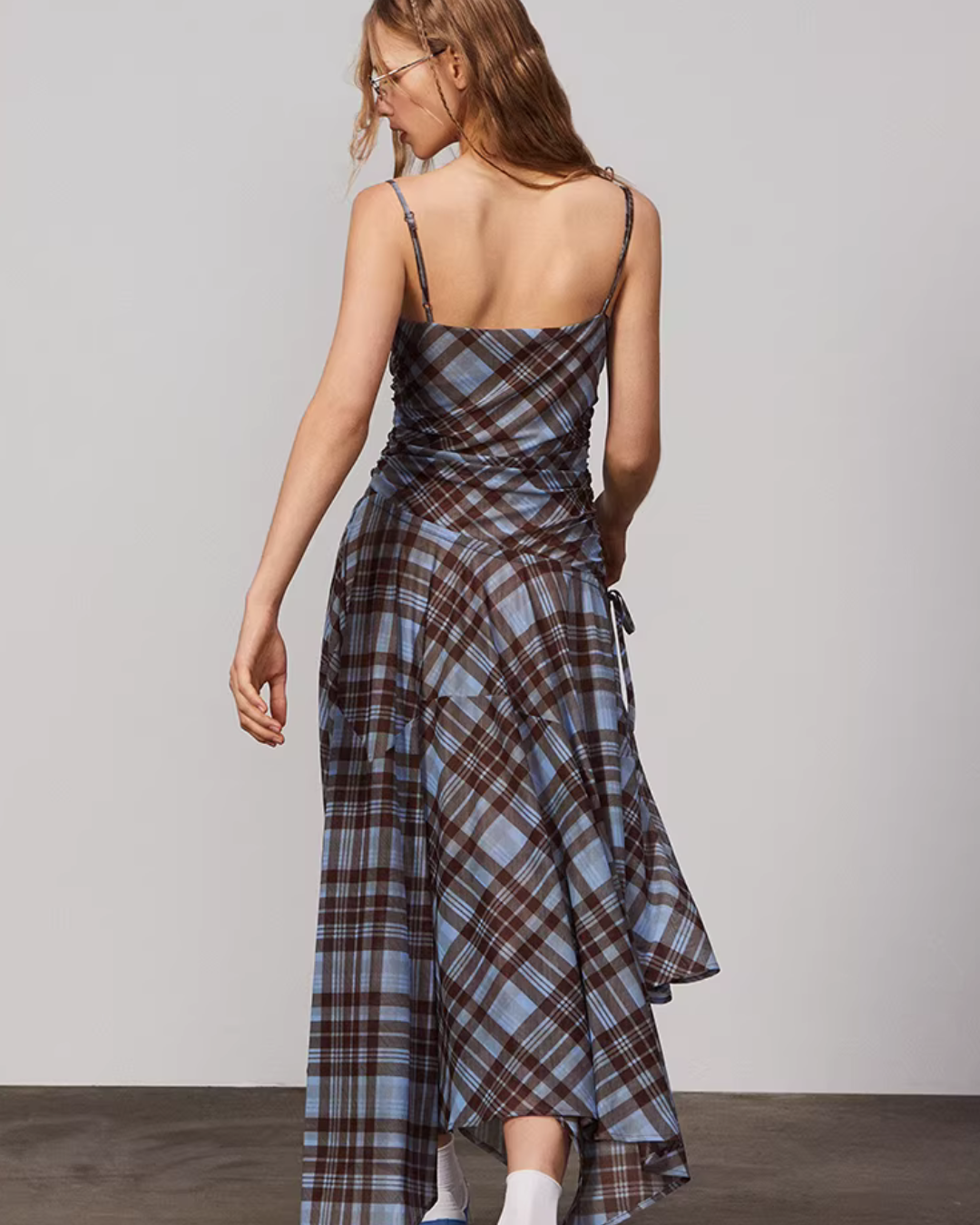 Vintage Plaid Suspender Dress BBK0001