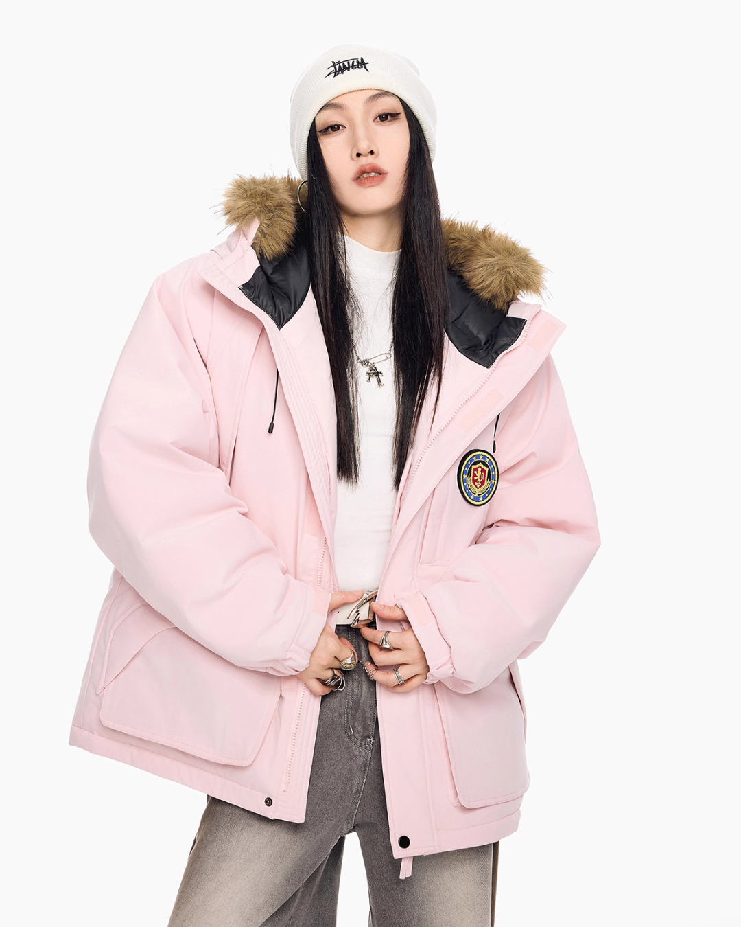 Fur Hood Down Jacket ICM0109