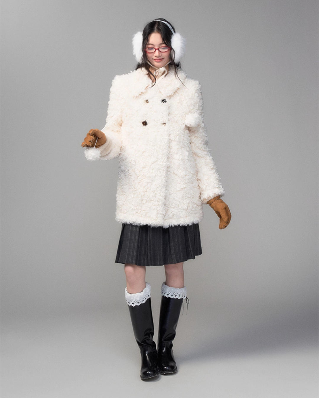 College Style Pleated Skirt TRK0003