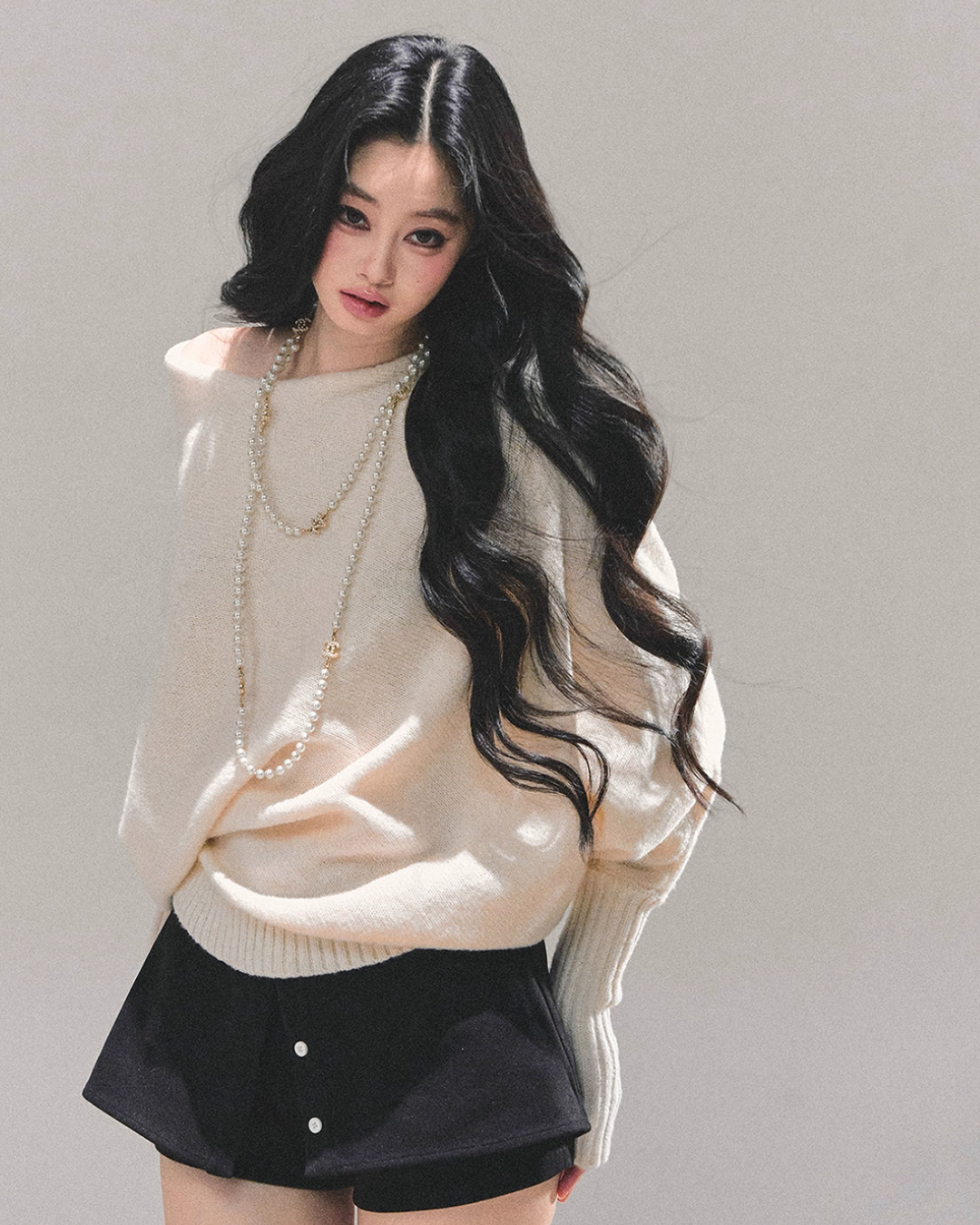 Dolman Sleeve Boat Neck Knit LAS0044