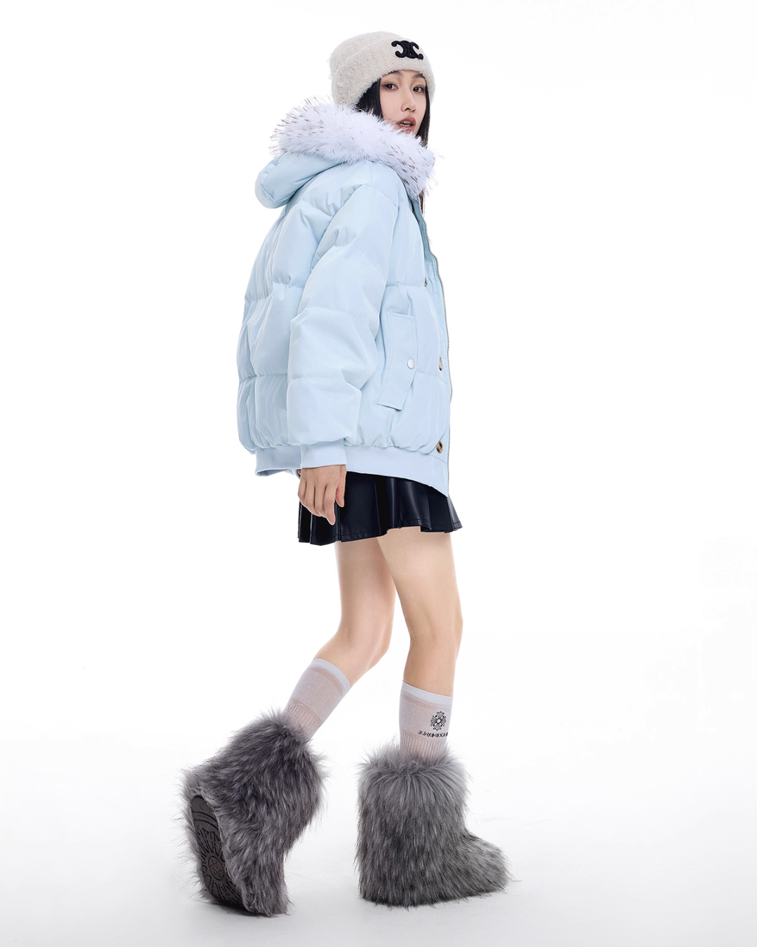 Fur Hood Down Jacket ICM0100