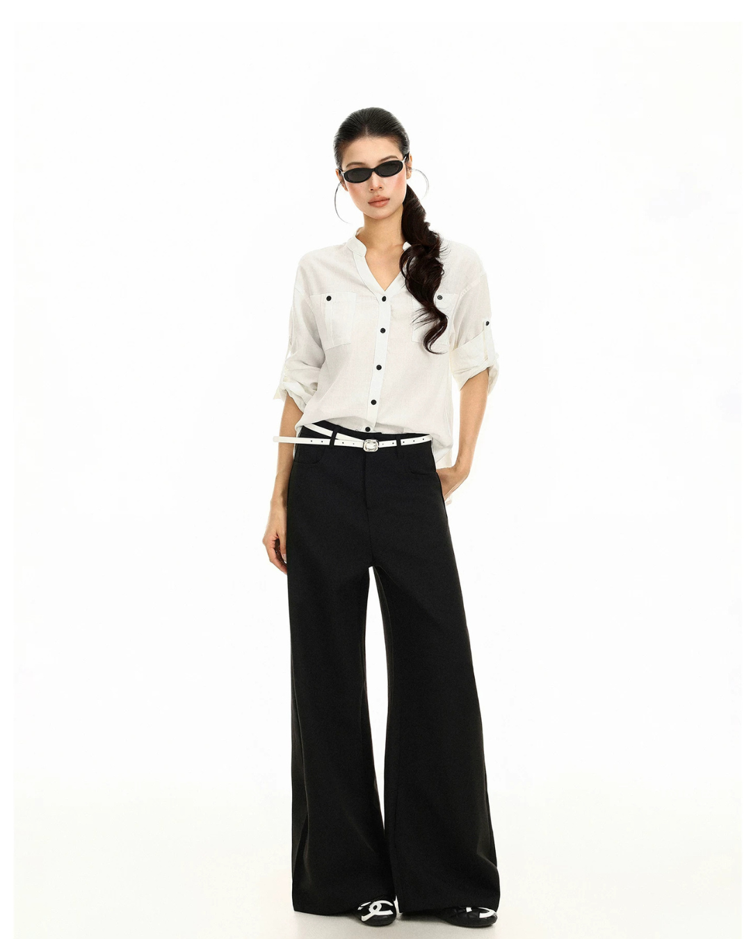 Rolled Cuff Sleeve Shirt  BGS0055
