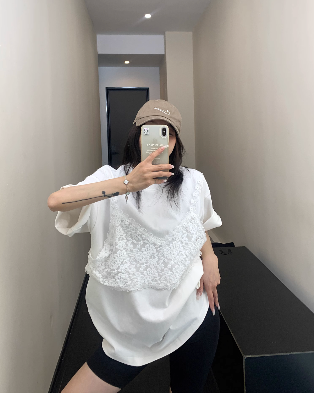 Race Bustier Layered Style T-shirt YLS0877