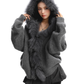 Fur Hood Zip Up Knit BGS0018