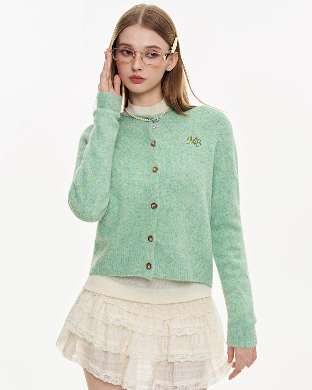 Round Neck Knit Cardigan MDB0009