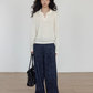 Linen Oversized Casual Jacket/Wide Pants VAS0181