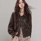 Brown High-End Leather Jacket WDB0014