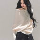 Dolman Sleeve Boat Neck Knit LAS0044