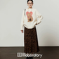 Vintage Printed Long-Sleeve T-Shirt / Leopard Skirt LLA0663