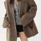 Retro Casual Gold Brown Blazer ACS0237