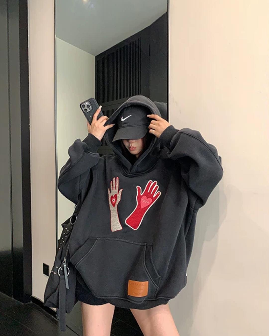 Graphic Oversized Sweatshirt Hoodie YLS1065