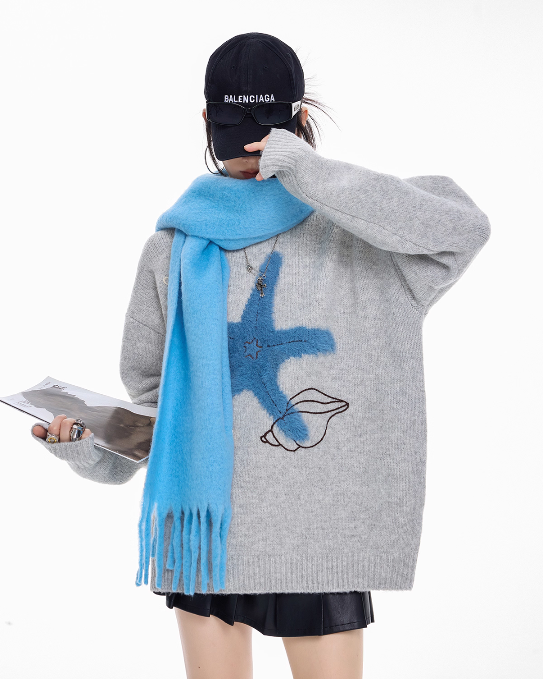 Starfish Round Neck Knit ICM0102