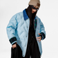 Color Block Collar Down Jacket ICM0108