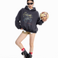 Flower Motif Loose Hoodie ICM0076