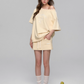 One Shoulder Sweat Top / Sweat Mini Skirt ASG0044