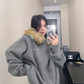 Fur Hood Knit Hoodie YLS0979