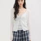 V-neck summer knit cardigan CHS0004