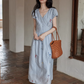 V-Neck Floral Flare Dress SMS0005
