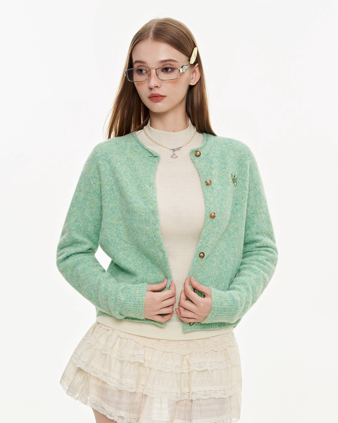 Round Neck Knit Cardigan MDB0009