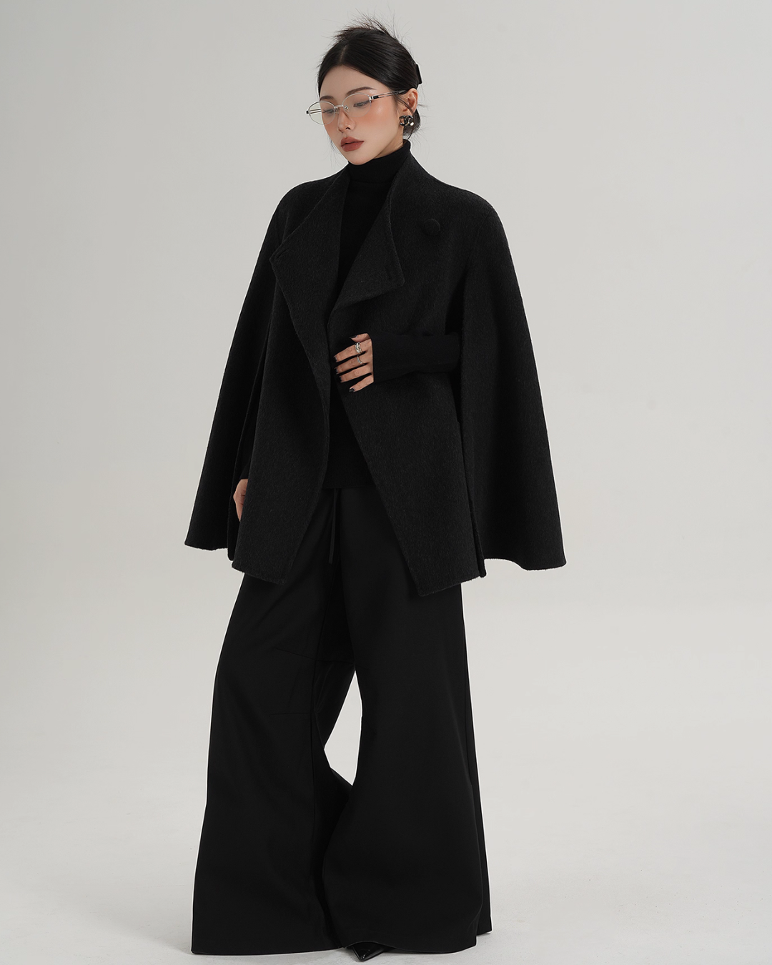 Wool Poncho Coat SRS0371