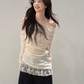 Lace Off Shoulder Knit Tops WDB0020