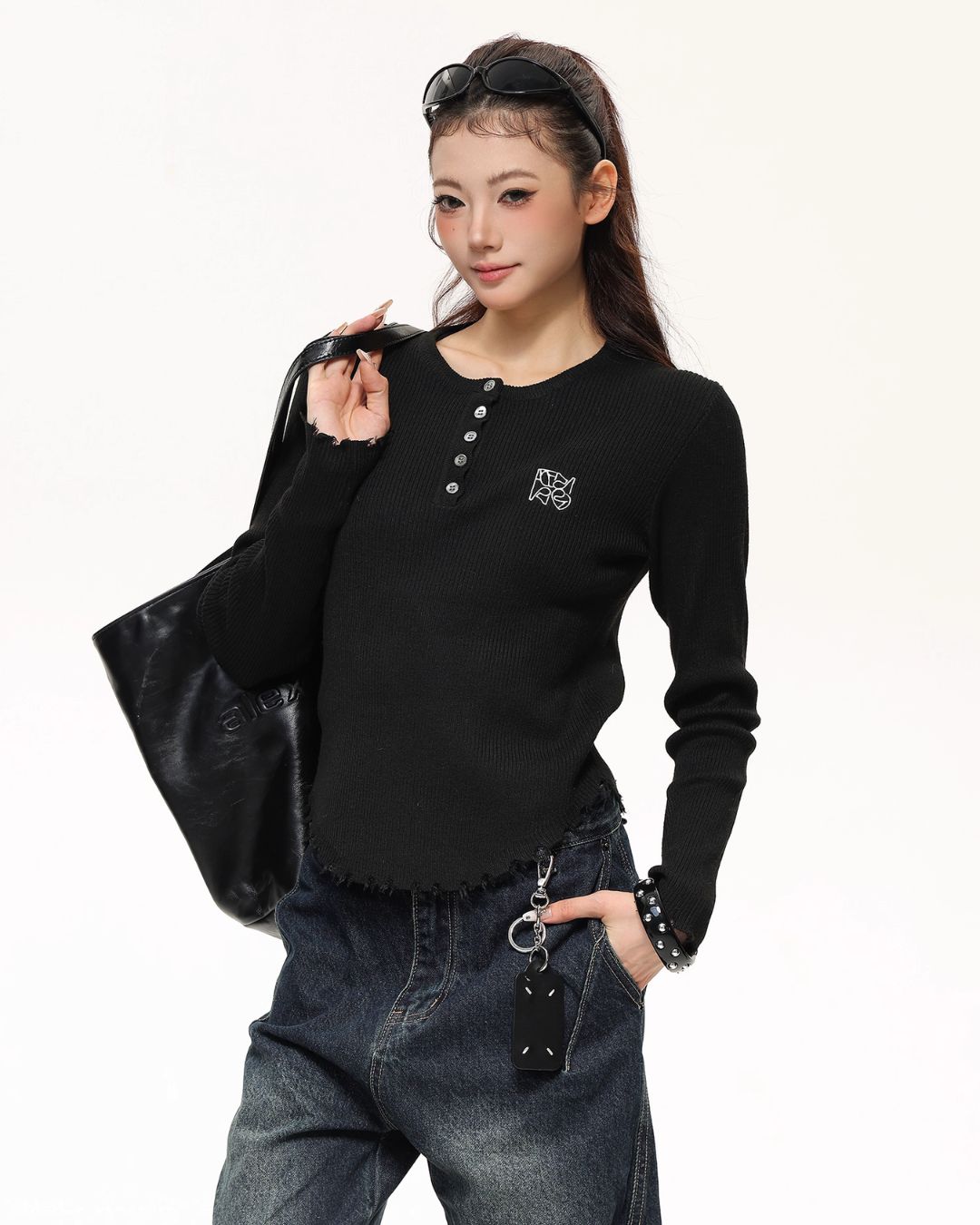 Half-Button Tight Top ACS0296