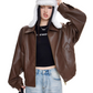 Elegant Leather Jacket ICM0095