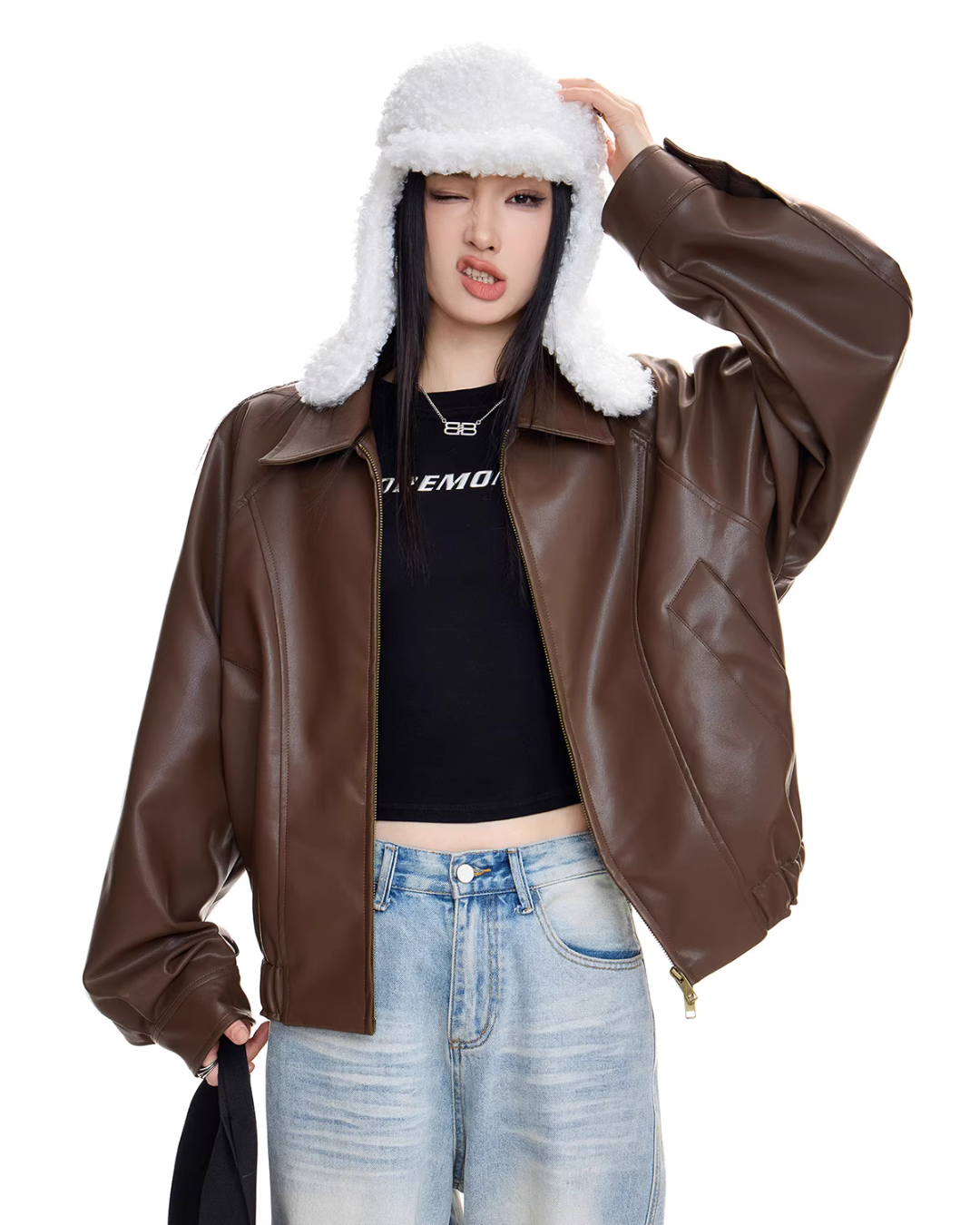 Elegant Leather Jacket ICM0095