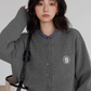 Round Neck Long Sleeve Knit Cardigan VAS0139