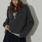 Collar Knit Casual Top RLZ0003