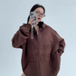 Embossed Logo Zip Hoodie YLS0910
