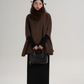 Fur Muffler Cape Coat SRS0402