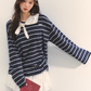 Marine Stripe Long Sleeve Top ASG0069
