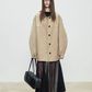 Patchwork Mid-Length Trench Coat TEO0008