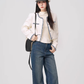 Color Contrast Stitch Tweed Jacket WDB0018