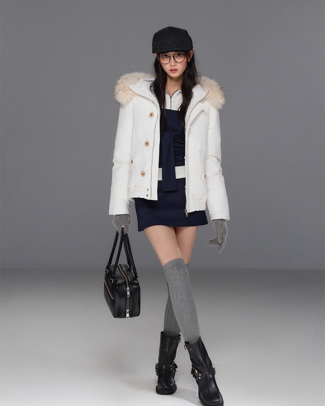 Fur Hood Down Jacket TRK0008