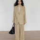 Stripe Design Blazer Jacket / Casual Wide Pants VAS0189