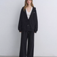 Polka Dot Vest V-Neck Hoodie / Loose Casual Sweatpants ASG0080