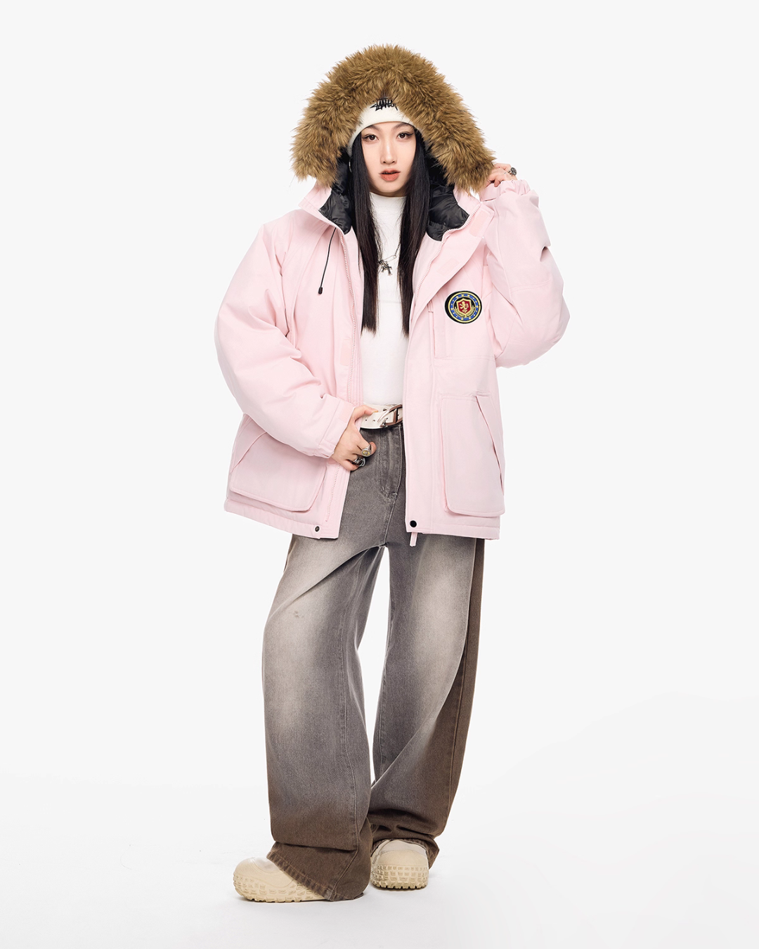 Fur Hood Down Jacket ICM0109