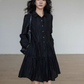 Polo Collar Long-Sleeve Dress VAS0190