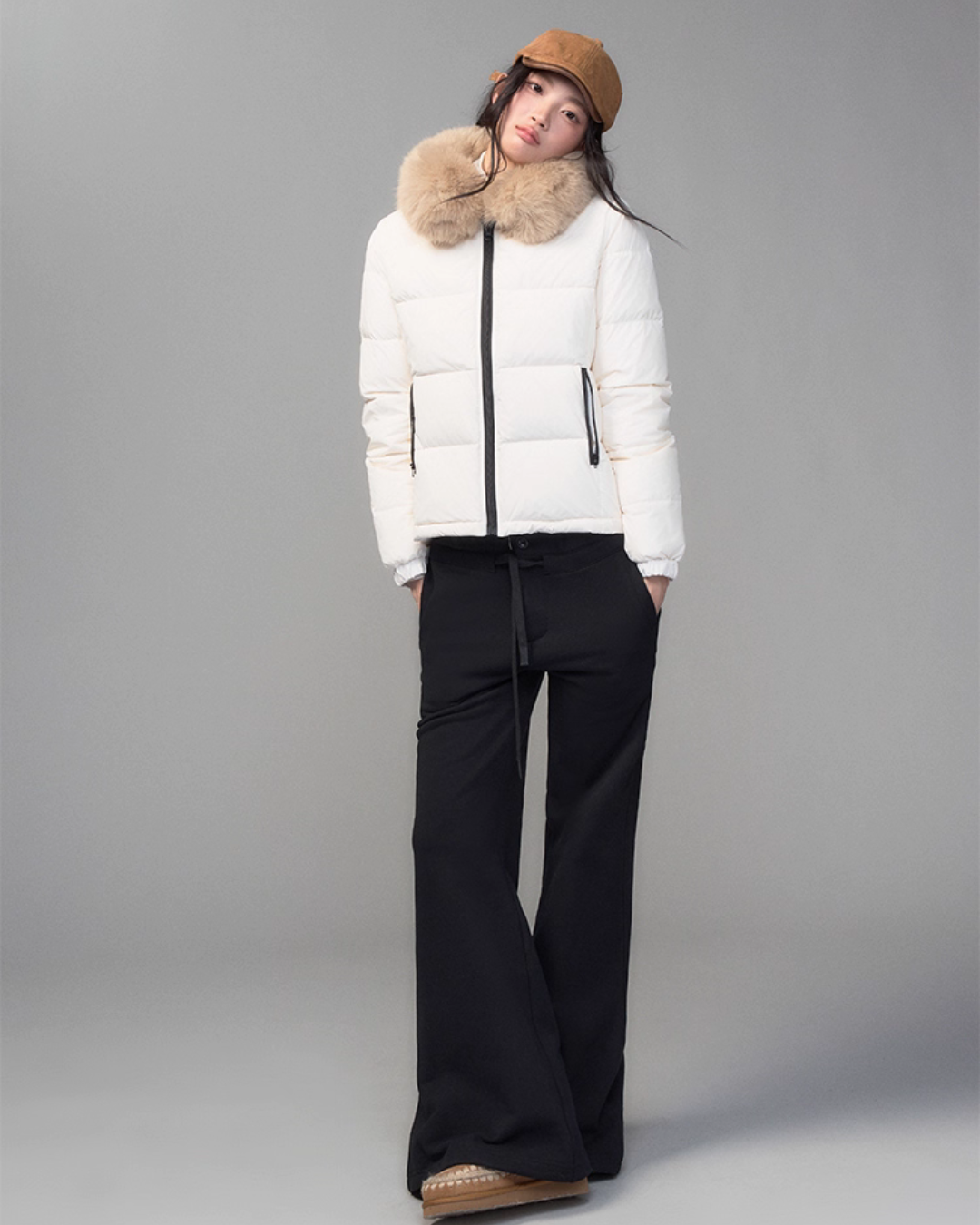 Fur Collar Down Jacket TRK0005