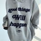 Logo Embroidered Sweatshirt Hoodie YLS0689