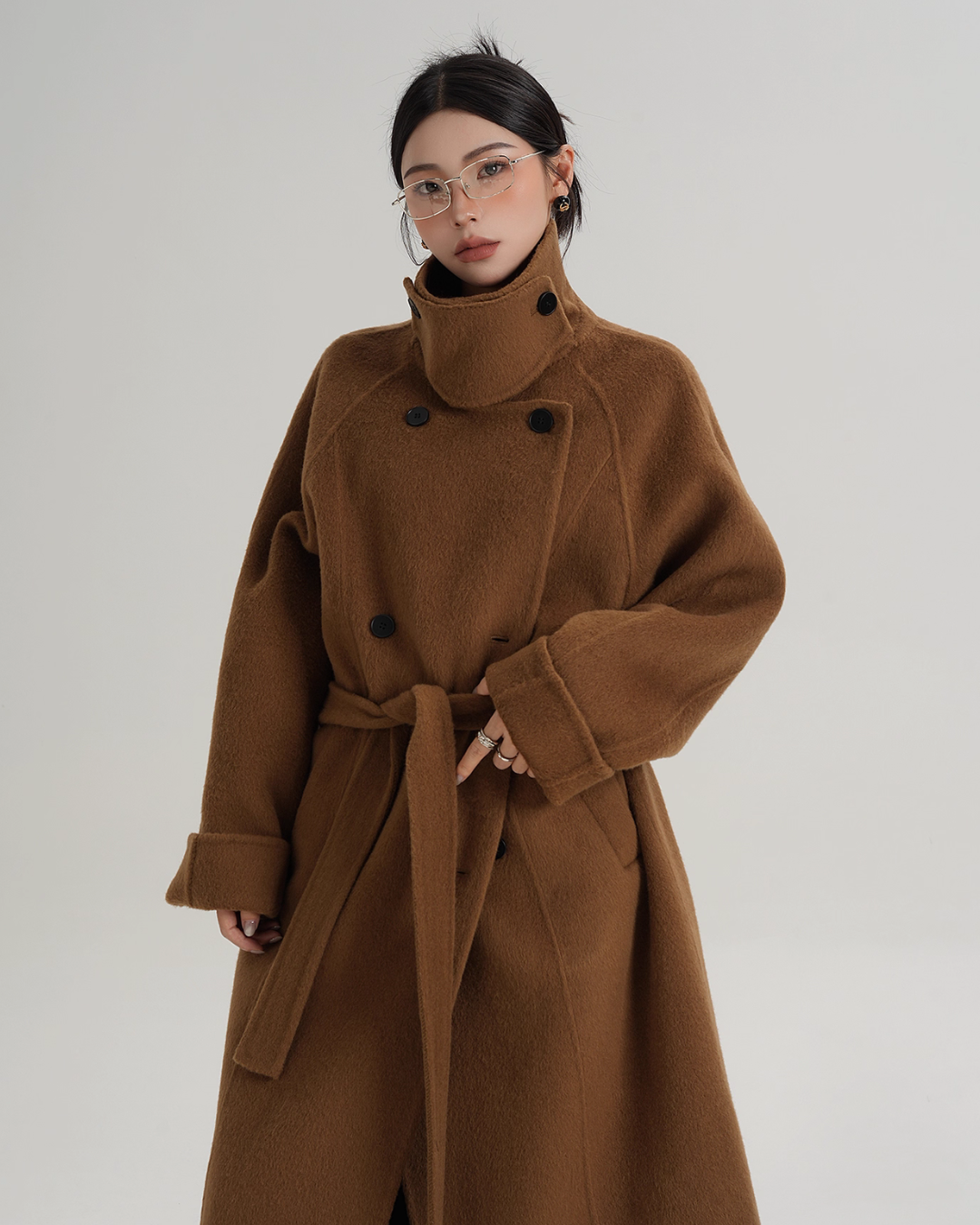 Elegant Long Wool Coat SRS0365
