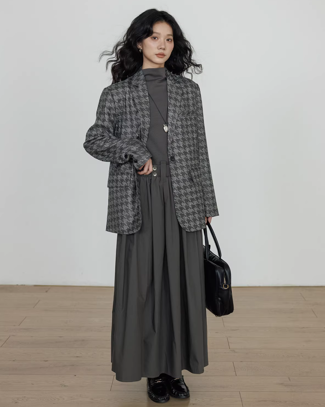 Half-Turtleneck Long Dress VAS0185