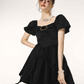 French Puff Sleeve Dress IMO0069