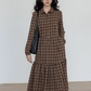 Classic Paid Long Dress VAS0162
