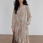 V-Neck Velvet Long Dress VAS0144